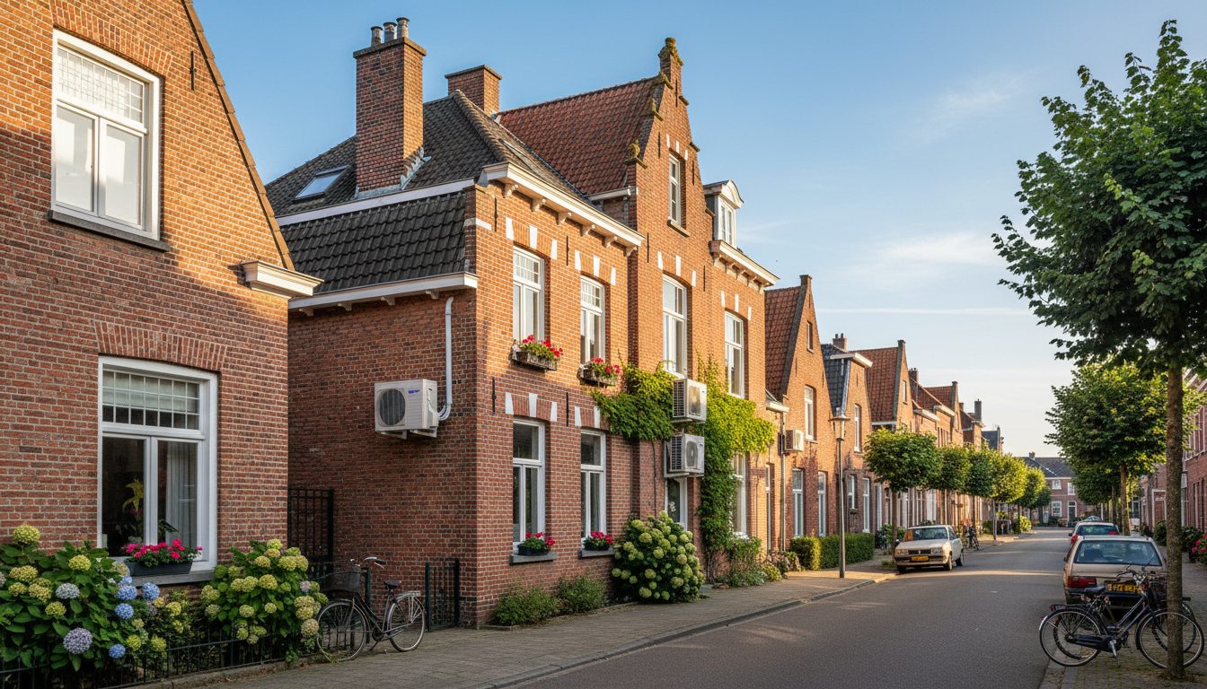 Airconditioning installatie bij moderne woning in Vlaanderen